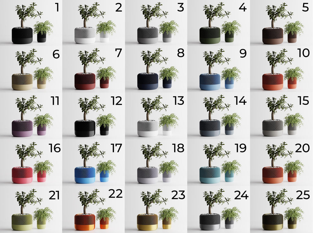 3D Printed Succulent Planter, Geometric Gyroid Mesh Pot, Minimalist Indoor Cactus Vase, Square PLA Plant Pot, Housewarming Gift