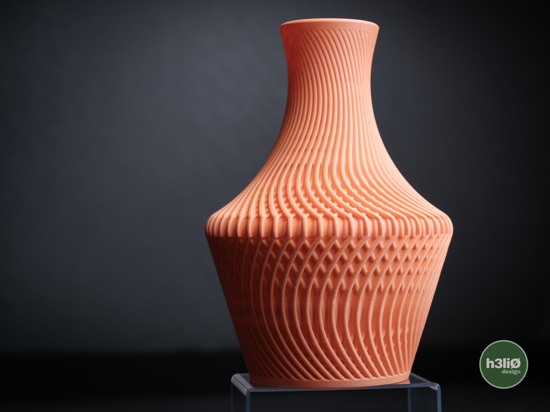 Lucid 3D Printed Vase, Minimalist Geometric Decor, Scandi Style Flower Holder
