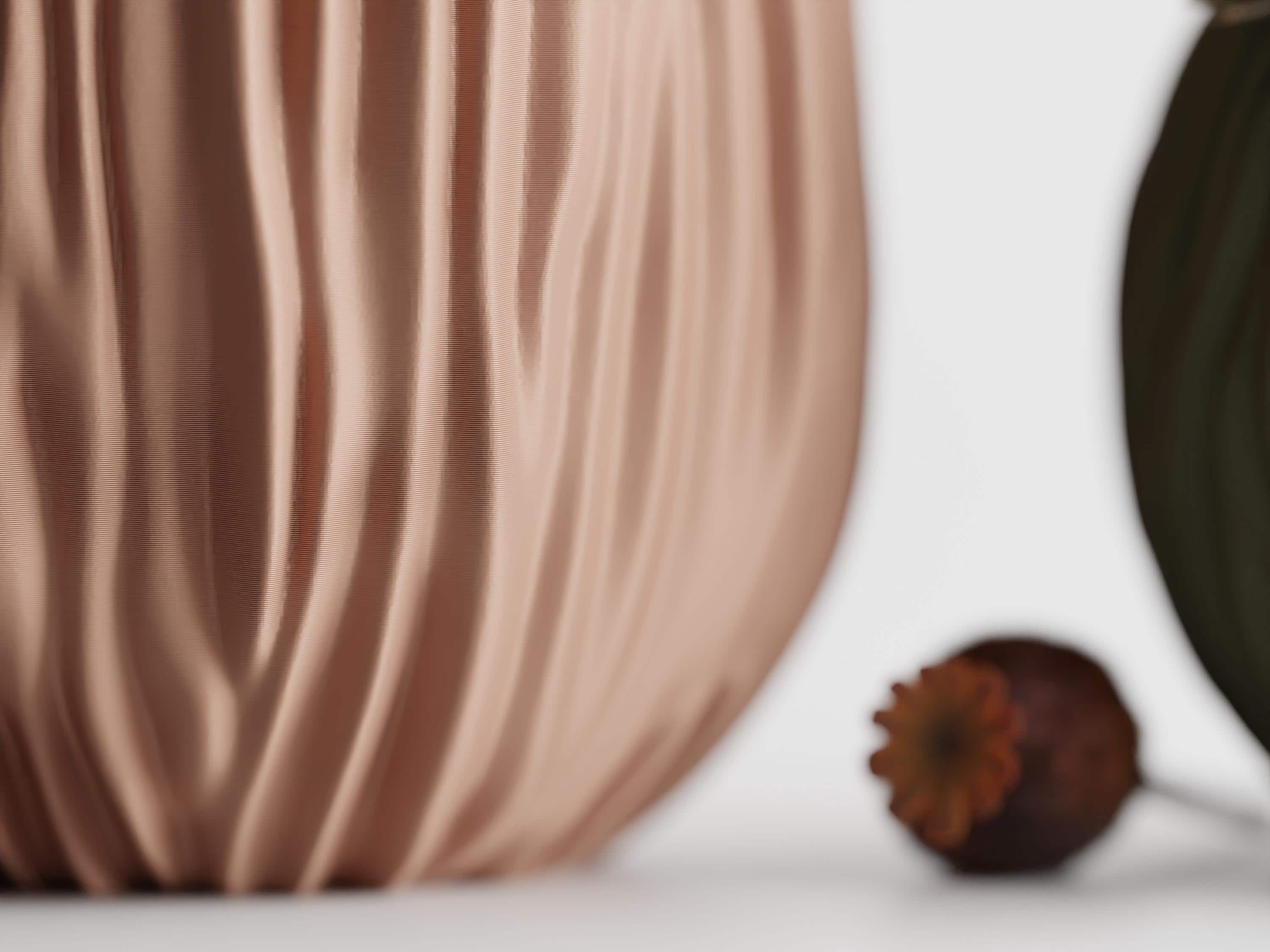 Ondula Ripple Vase | Organic Textured 3D Printed Vessel | Dried Flower Vase
