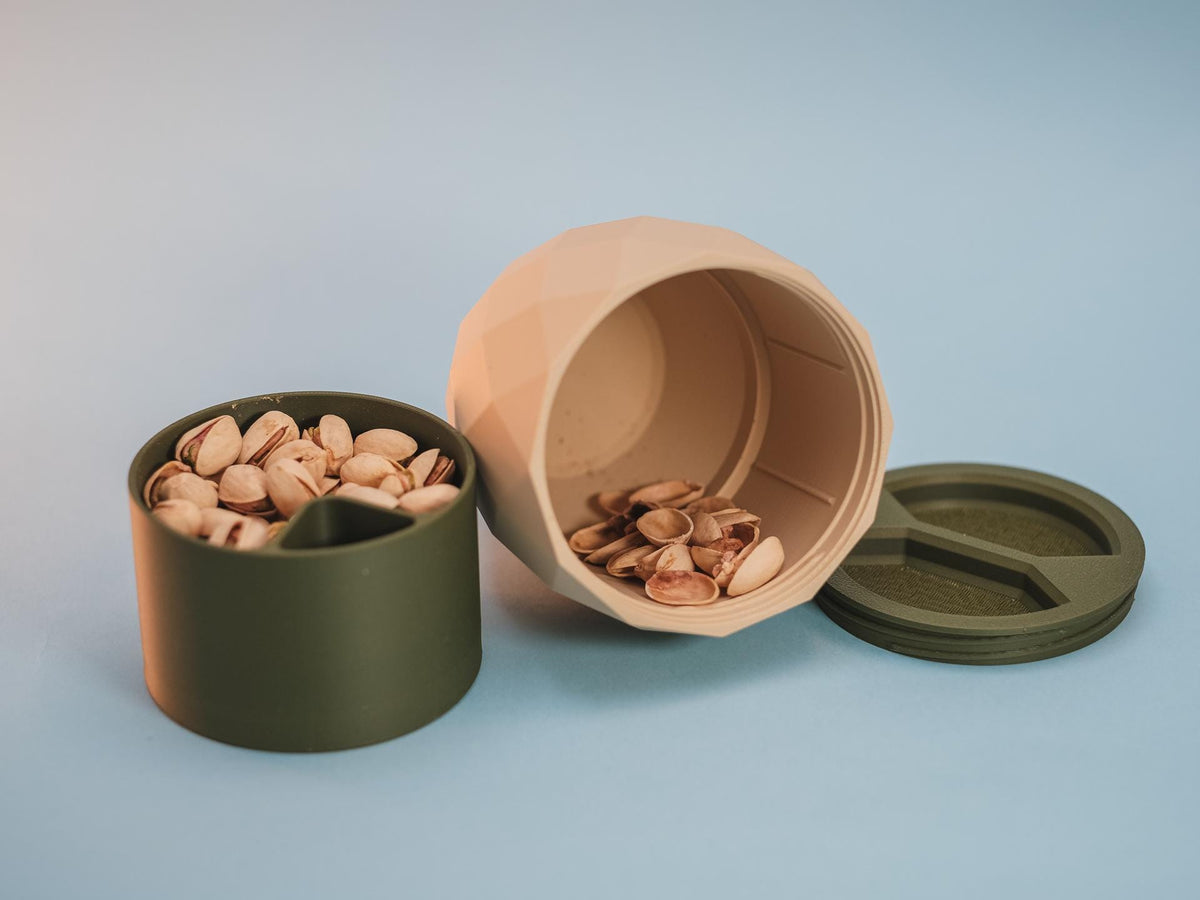 Pistachio Cup – Snack Organizer with Shell Storage | Custom Colours Available