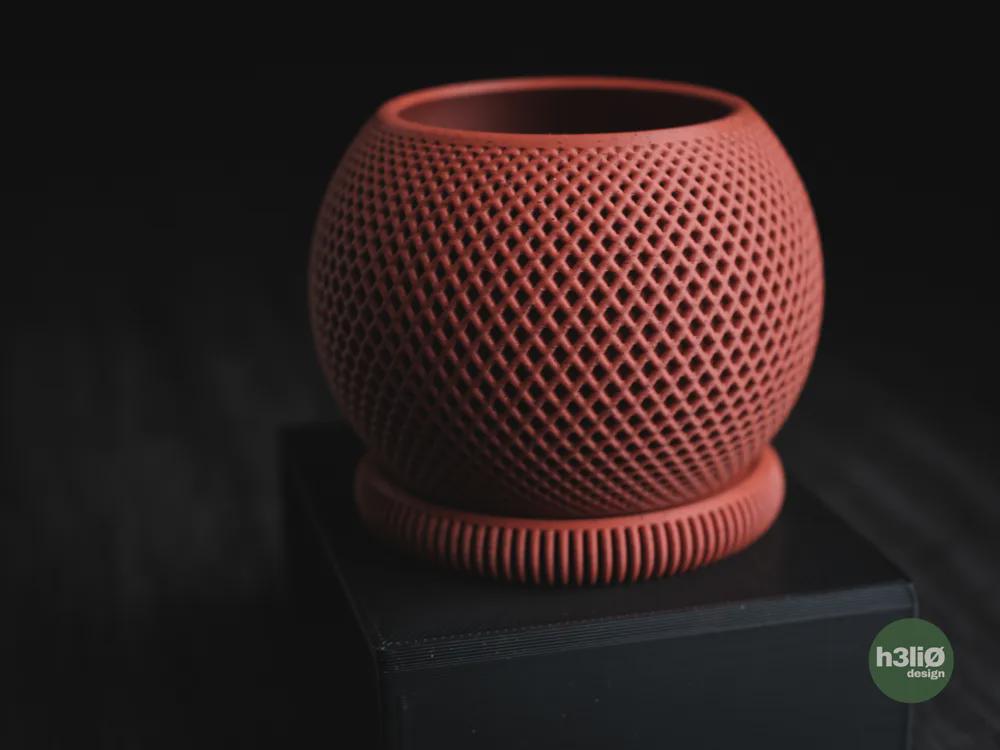 Dusk Geometric Planter with Drip Tray | 3D Printed Indoor Succulent Pot