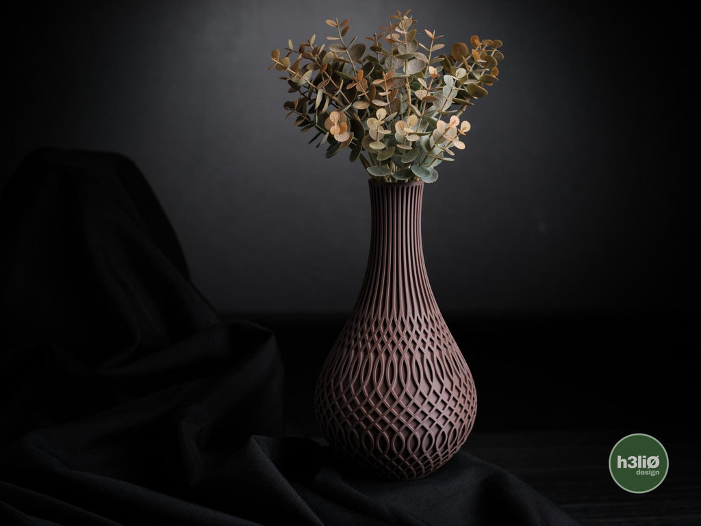 Modern Geometric Vase, 3D Printed Decorative Vase, Contemporary Home Decor
