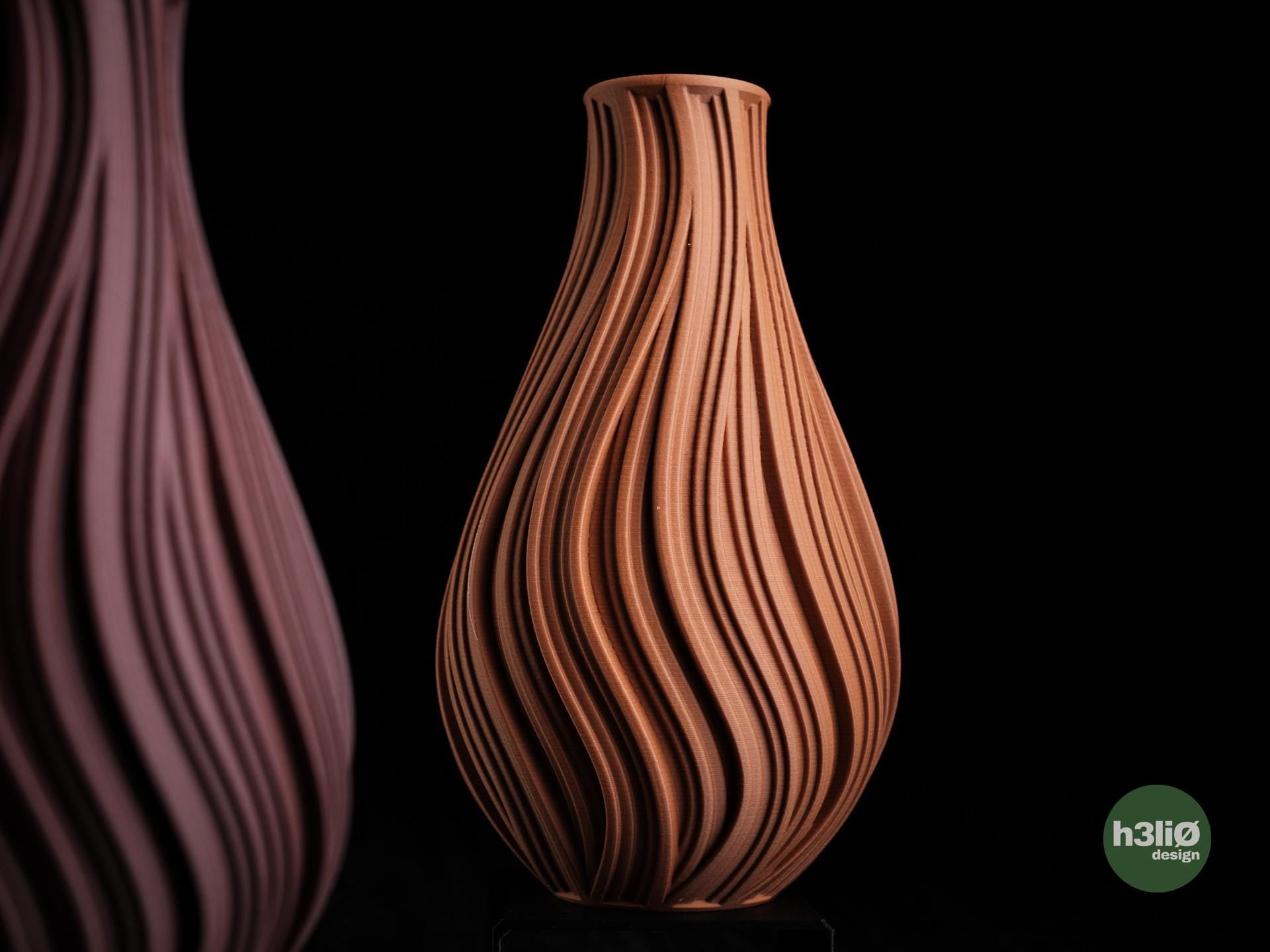 Odemira Vase, Sculptural Ripple Vase, Minimalist Home Decor, Contemporary Flower Vasel for Dry Flowers