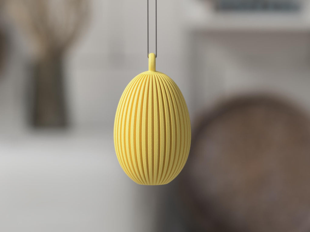 Easter Egg Ornament | Modern Minimal Spring Decor | with or without Bunny Ears