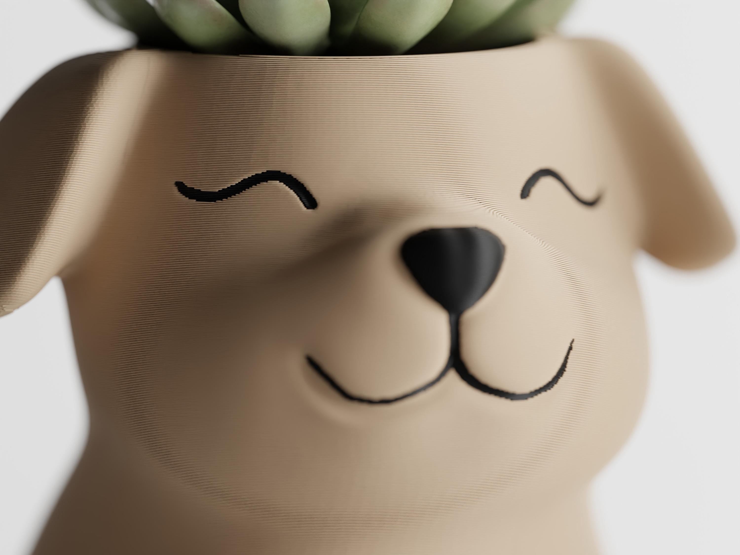 Puppy Planter – Succulent Pot, Gift for Dog Lovers, Desk Decor, Indoor Planter