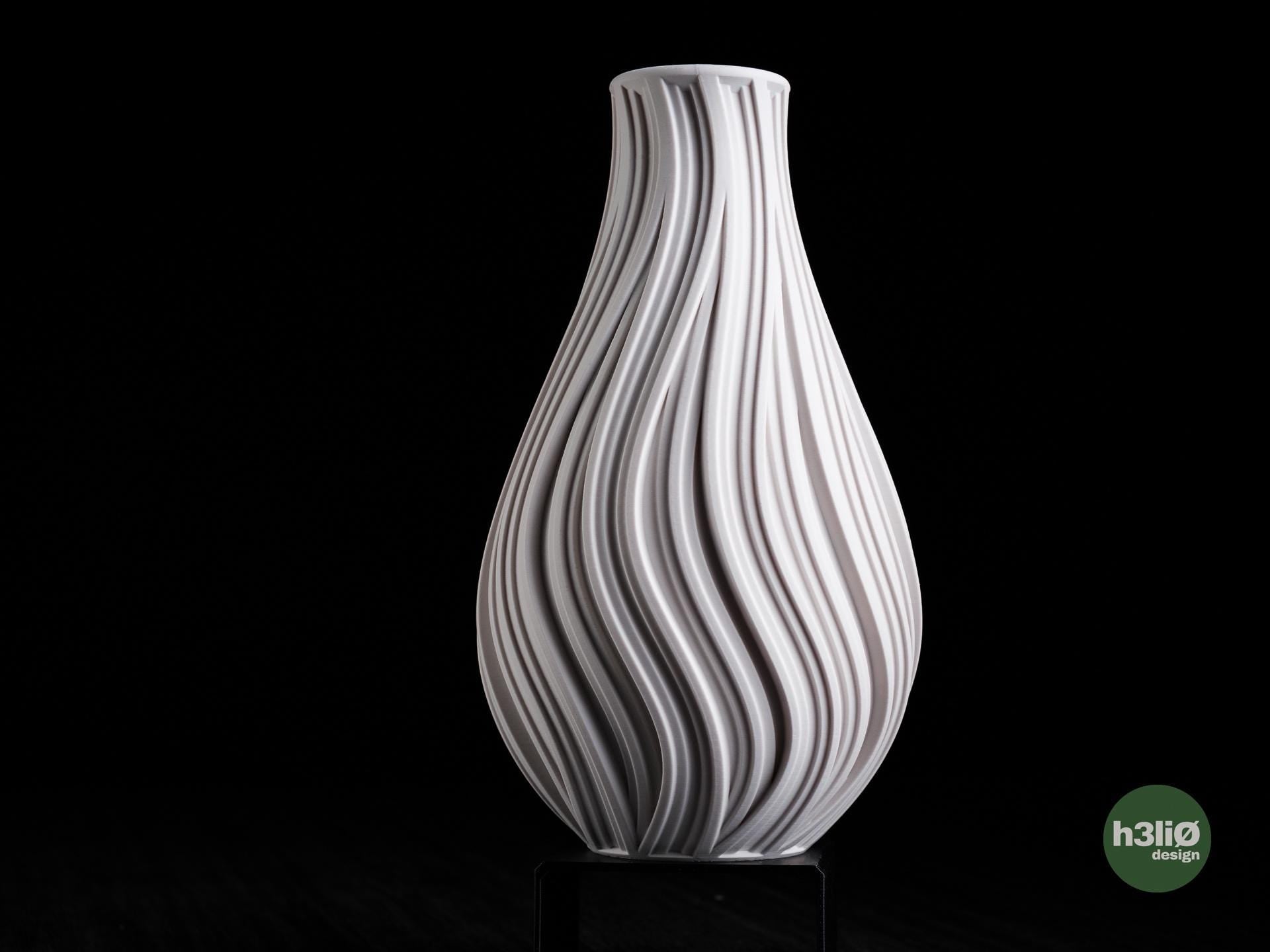 Odemira Vase, Sculptural Ripple Vase, Minimalist Home Decor, Contemporary Flower Vasel for Dry Flowers