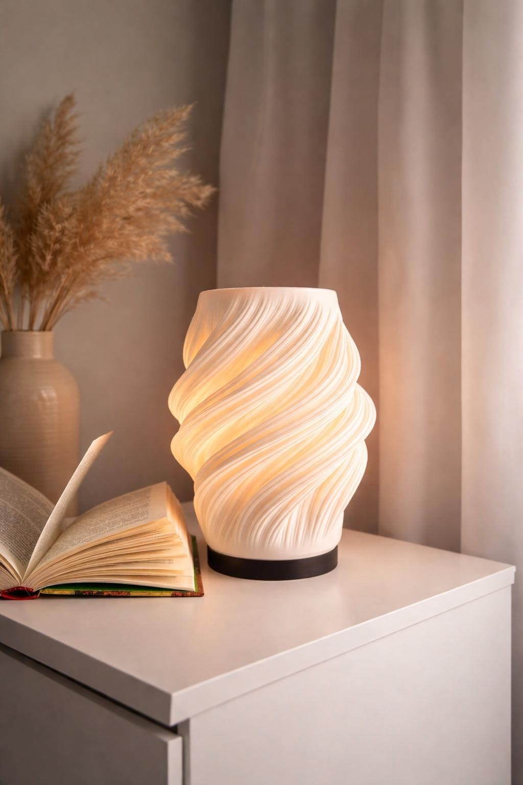 Table Lamp – 3D Printed Sculptural Modern Bedside Light