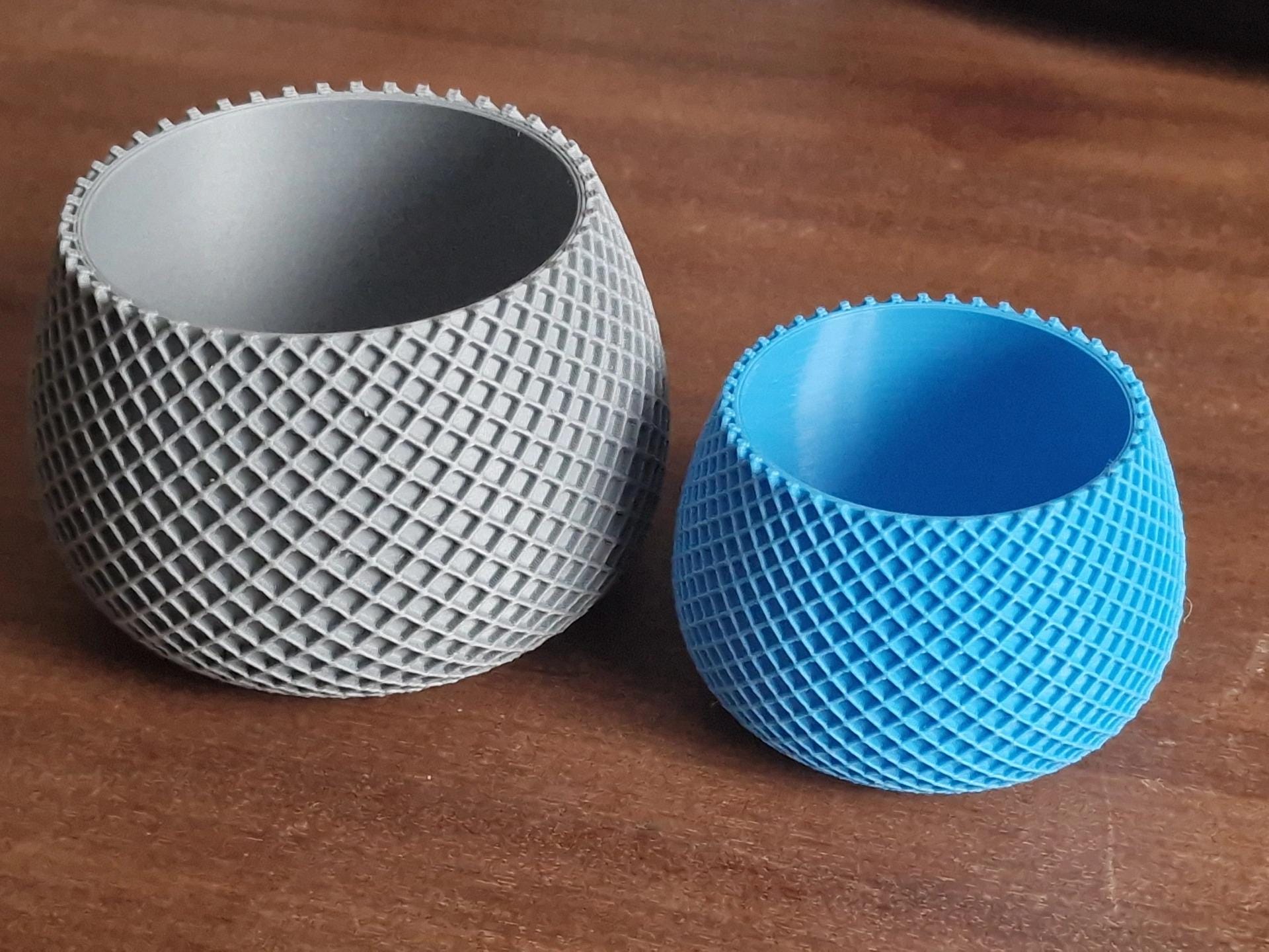 Modern Ribbed Plant Pot