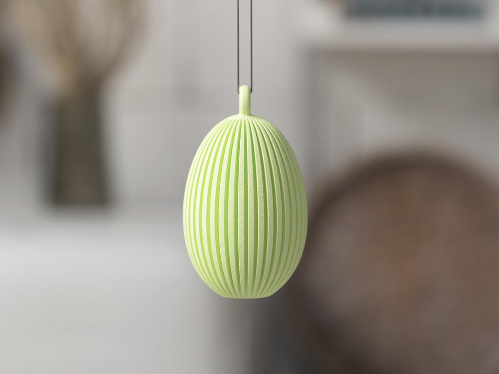 Easter Egg Ornament | Modern Minimal Spring Decor | with or without Bunny Ears
