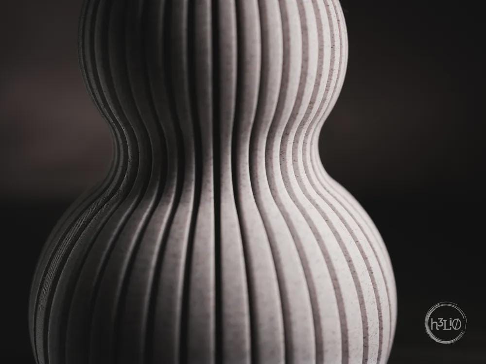 Nimbus Vase, 3D Printed Decor, Minimalist Home Accent, Japandi Style ,Statement Gift