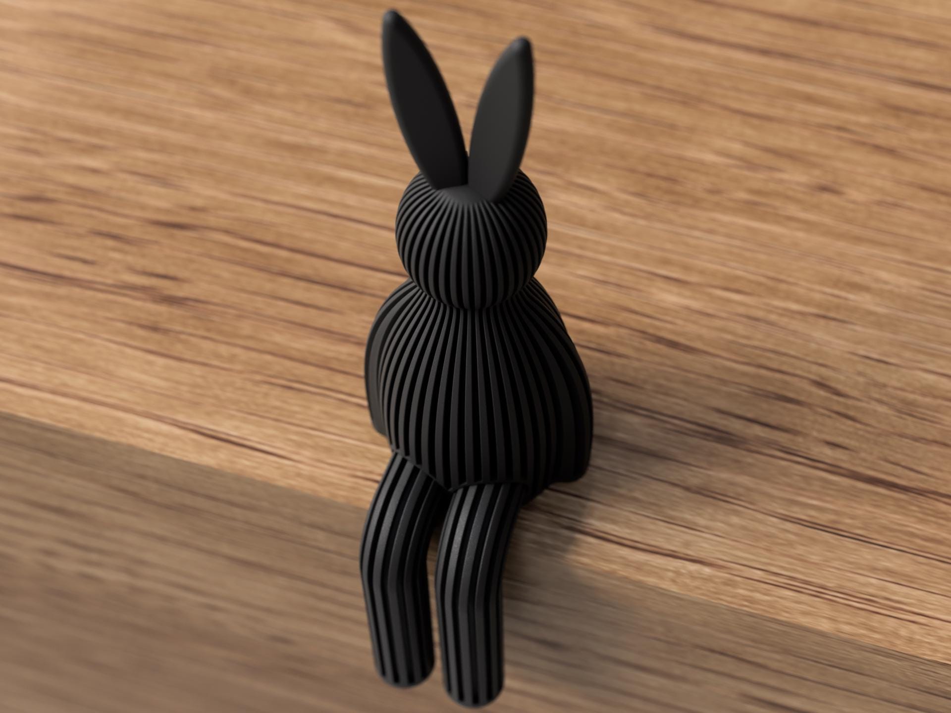 Minimalist Easter Bunny Shelf Decor – Modern Spring Rabbit