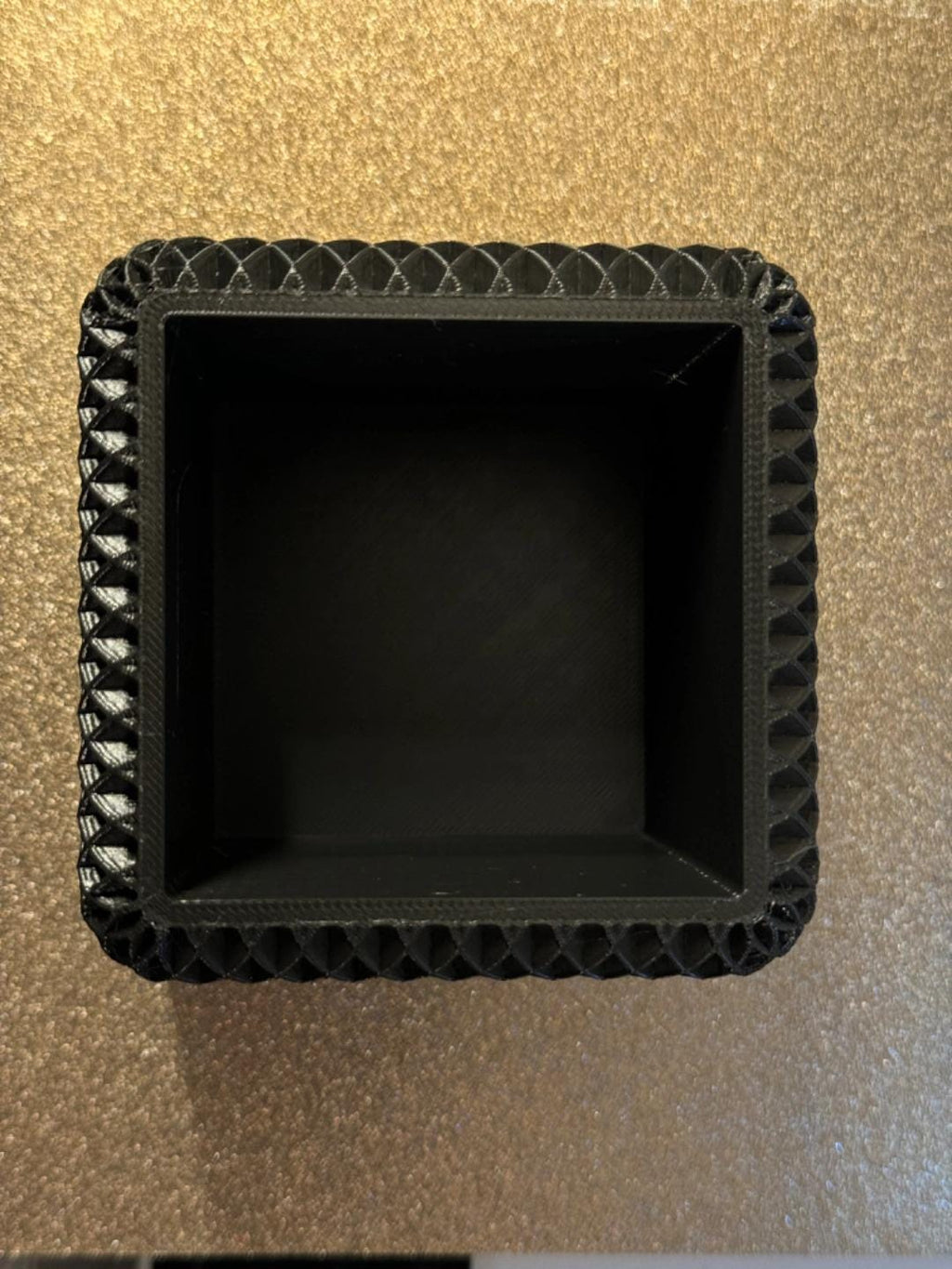 3D Printed Succulent Planter, Geometric Gyroid Mesh Pot, Minimalist Indoor Cactus Vase, Square PLA Plant Pot, Housewarming Gift