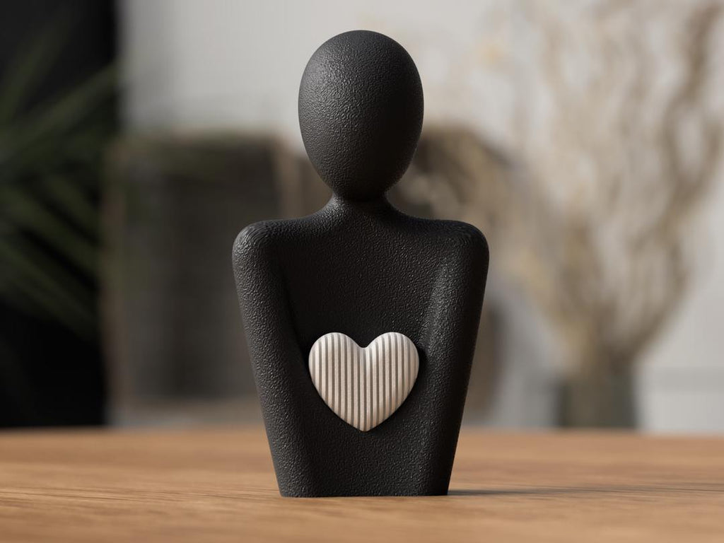 Modern Mother's Day Statue | Minimalist Heart Sculpture | Home Decor | Gift for Mum
