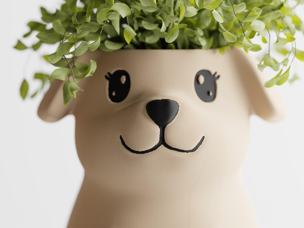 Puppy Planter – Succulent Pot, Gift for Dog Lovers, Desk Decor, Indoor Planter