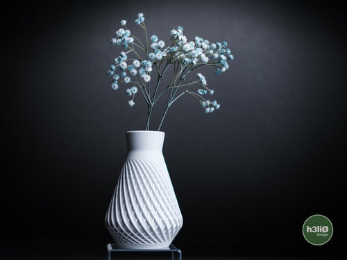 Influx Vase, 3D Printed Minimalist Vase, Sculptural Decor,  Large Neutral Home Accent