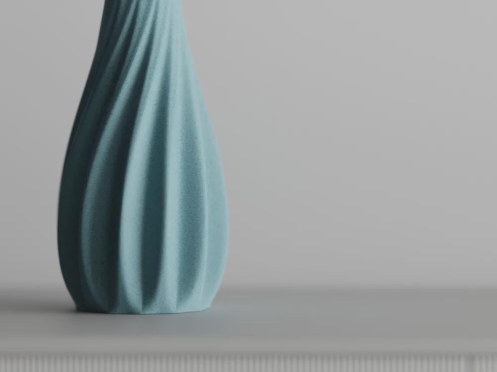 Minimalist 3D Printed Vase, Decorative Flower Vase, Scandinavian Home Decor