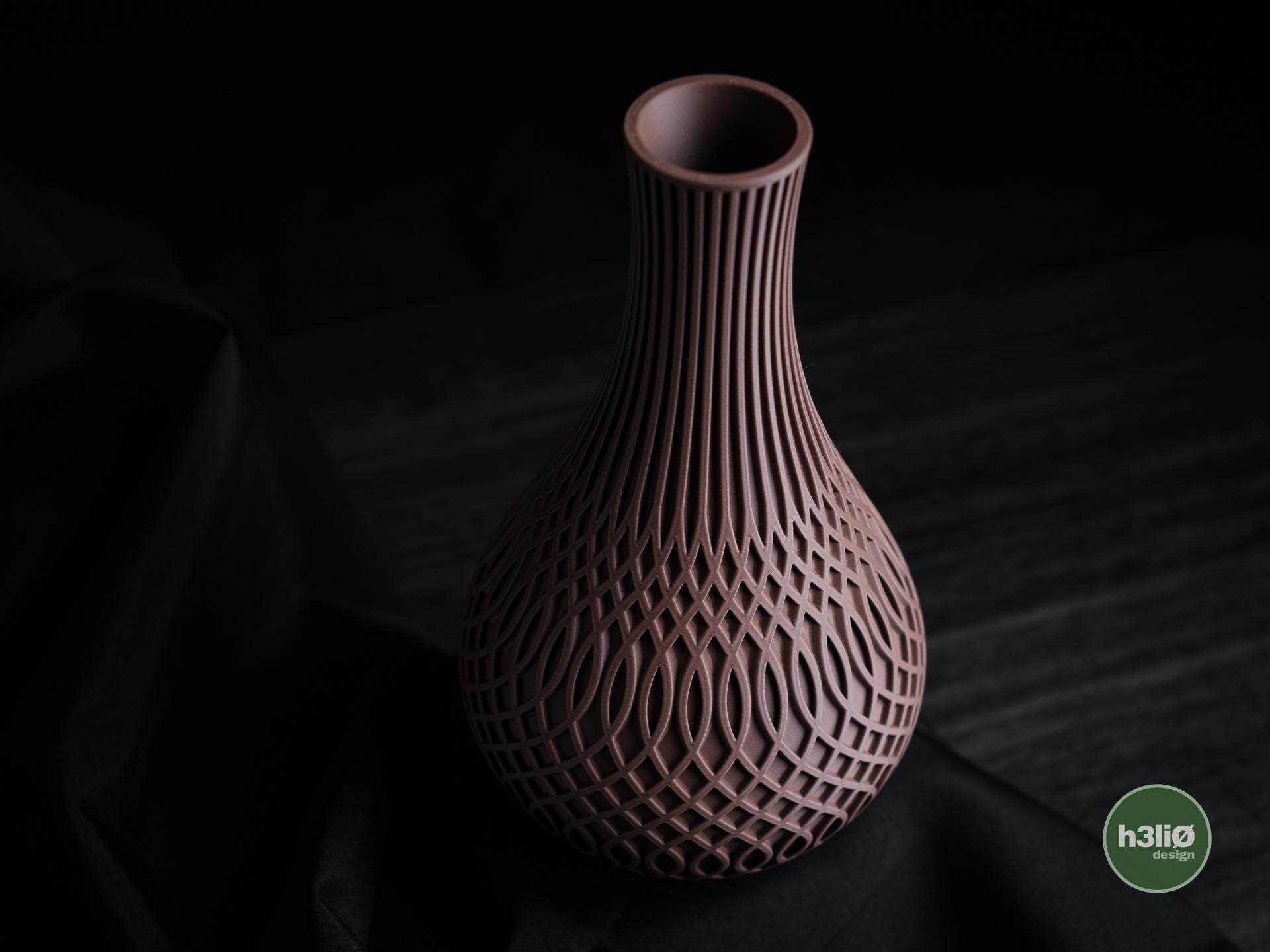 Modern Geometric Vase, 3D Printed Decorative Vase, Contemporary Home Decor