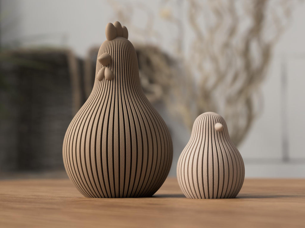 Easter Chicken | Scandinavian Farmhouse Decor | 3D Printed Gift