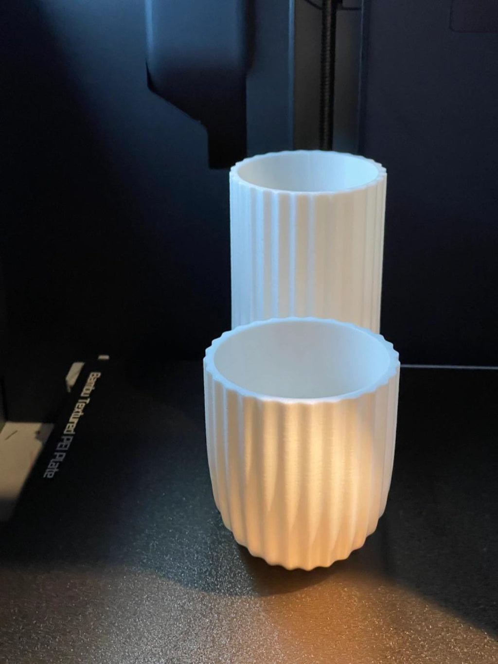 Modern U Shape Vase | Minimalist Ribbed Vase | Contemporary Home Decor