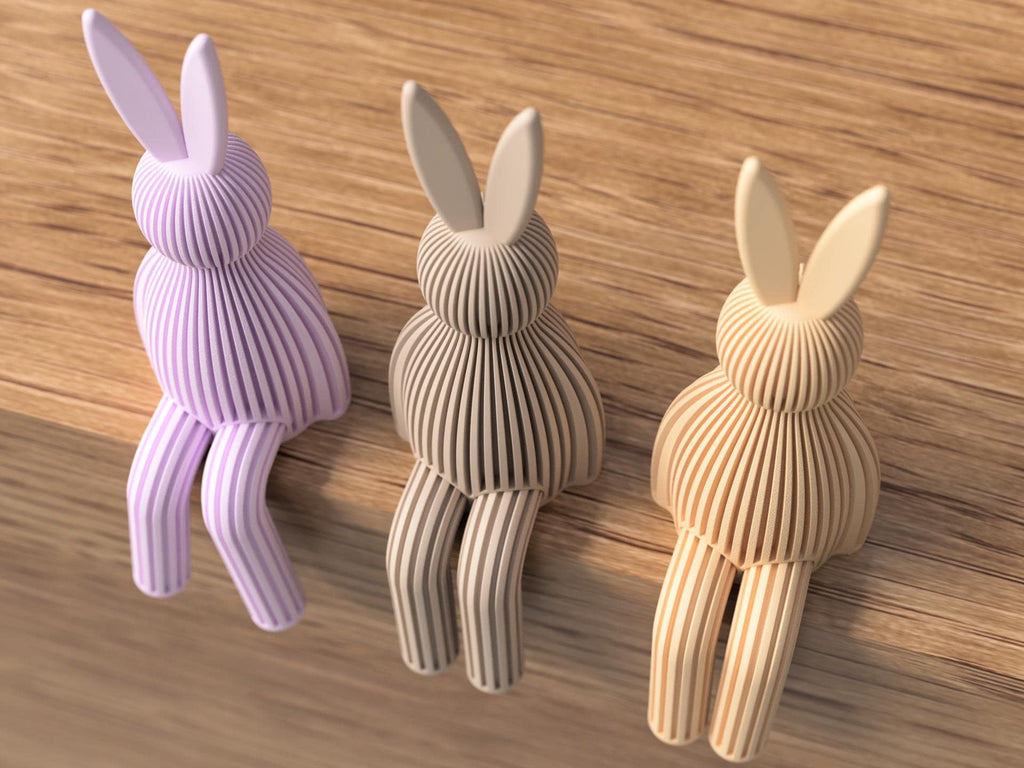 Minimalist Easter Bunny Shelf Decor – Modern Spring Rabbit