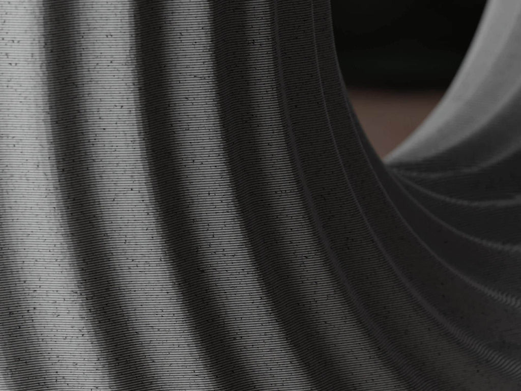 Modern U Shape Vase | Minimalist Ribbed Vase | Contemporary Home Decor
