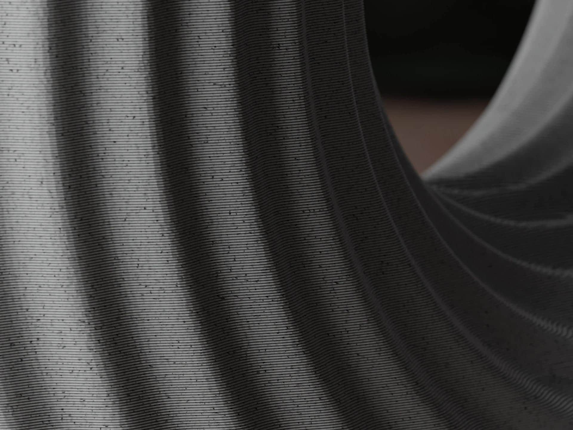 Modern U Shape Vase | Minimalist Ribbed Vase | Contemporary Home Decor