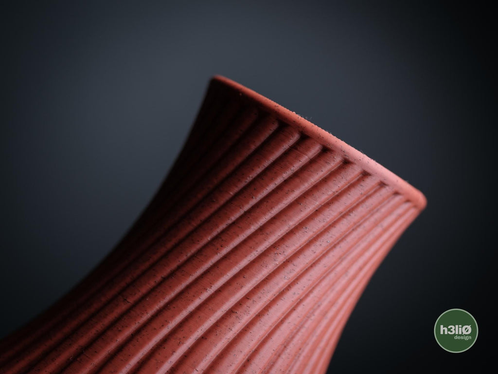 Spiral Vase, Minimalist Woven Texture Flower Vase, 3D Printed Vase