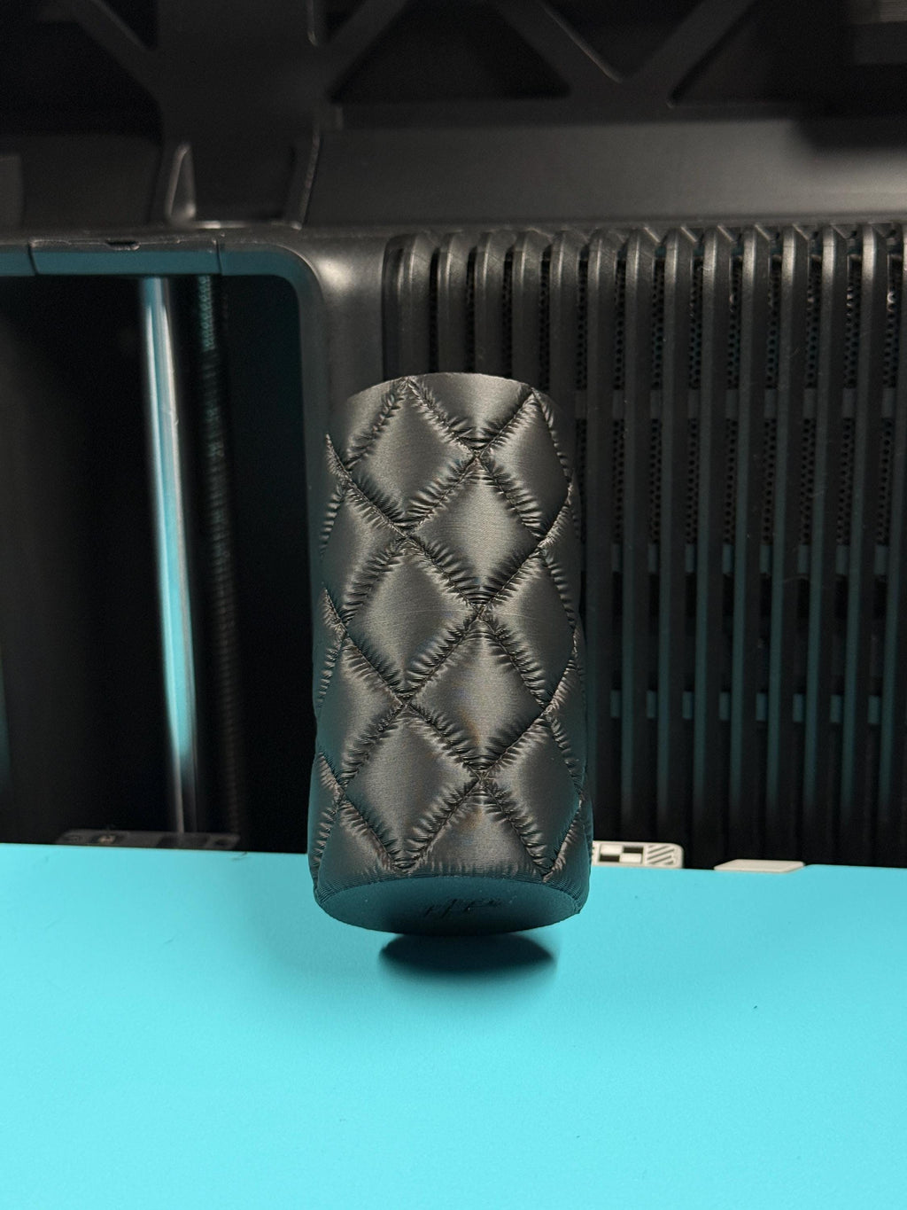 Quilted Toothbrush Travel Case, 3D Printed Toothbrush Holder, Cotton Swab Container, Minimalist Bathroom Organiser
