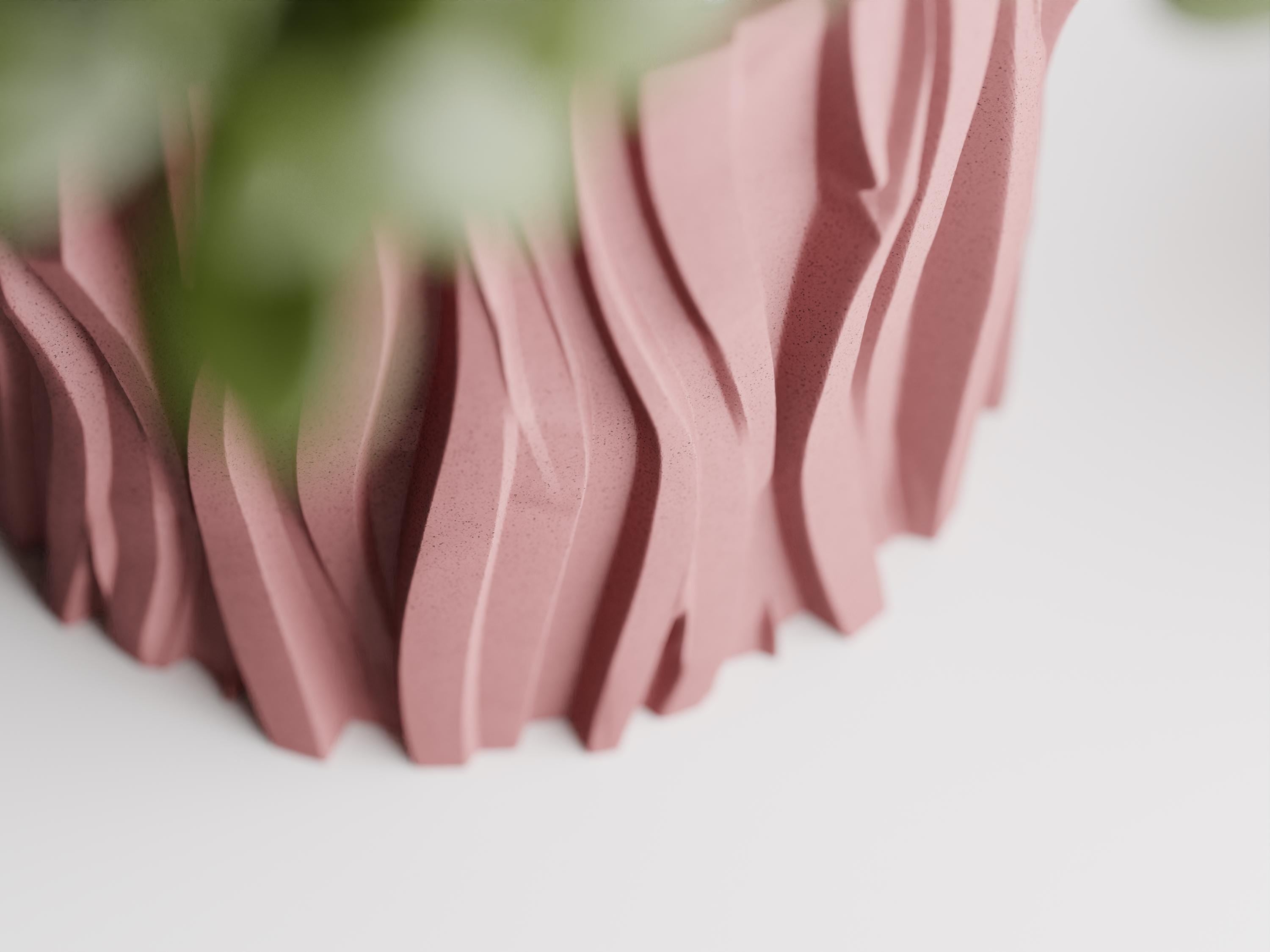 Wavy Plant Pot | Modern 3D Printed Planter | Minimalist Indoor Planter | Home Decor Gift