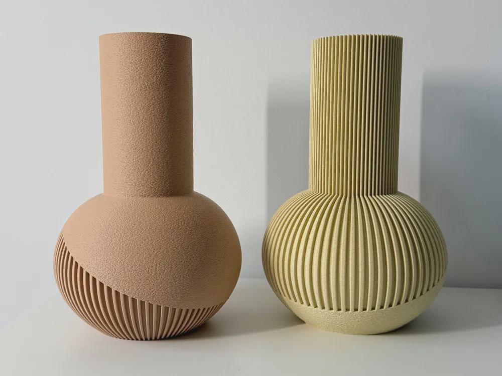 Tama Japandi Vase – Modern Ribbed Minimalist Decor