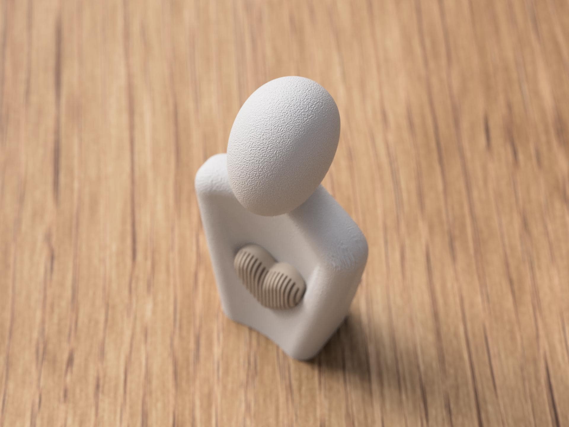 Modern Mother's Day Statue | Minimalist Heart Sculpture | Home Decor | Gift for Mum