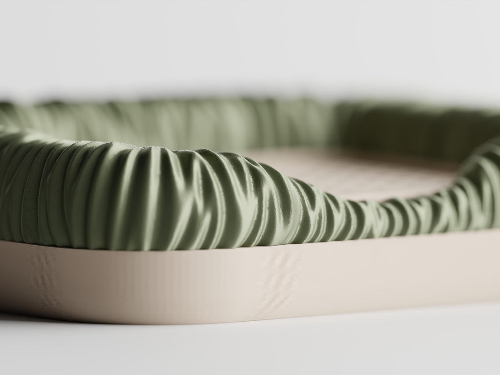Modern Soap Dish, Sculpted Fold Soap Tray, Wavy Drainage Holder, Organic Style Bathroom Accessory