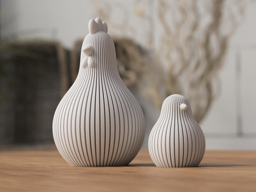 Easter Chicken | Scandinavian Farmhouse Decor | 3D Printed Gift