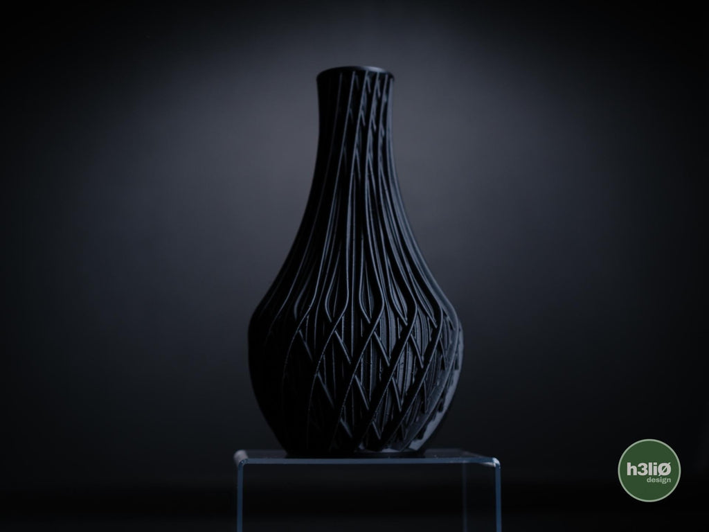 Fractal Vase, Modern Geometric 3D Printed Sculptural Decor