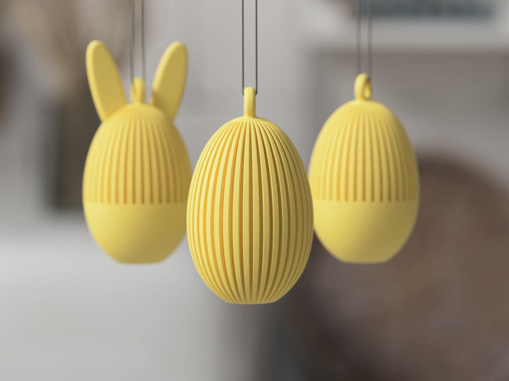 Easter Egg Ornament | Modern Minimal Spring Decor | with or without Bunny Ears