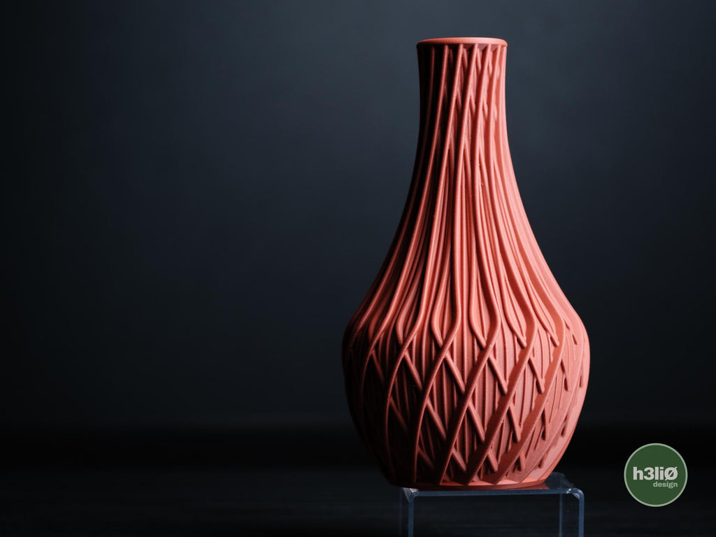 Fractal Vase, Modern Geometric 3D Printed Sculptural Decor