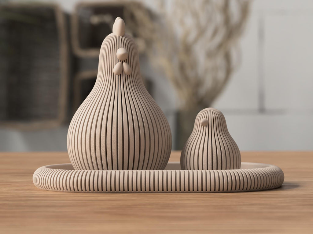 Decorative Tray - Minimalist Ribbed Oval Catchall - Scandinavian Home Decor