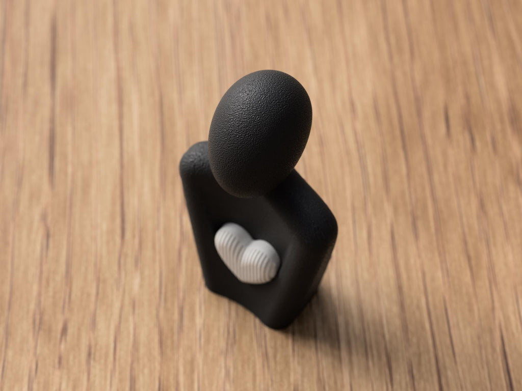 Modern Mother's Day Statue | Minimalist Heart Sculpture | Home Decor | Gift for Mum