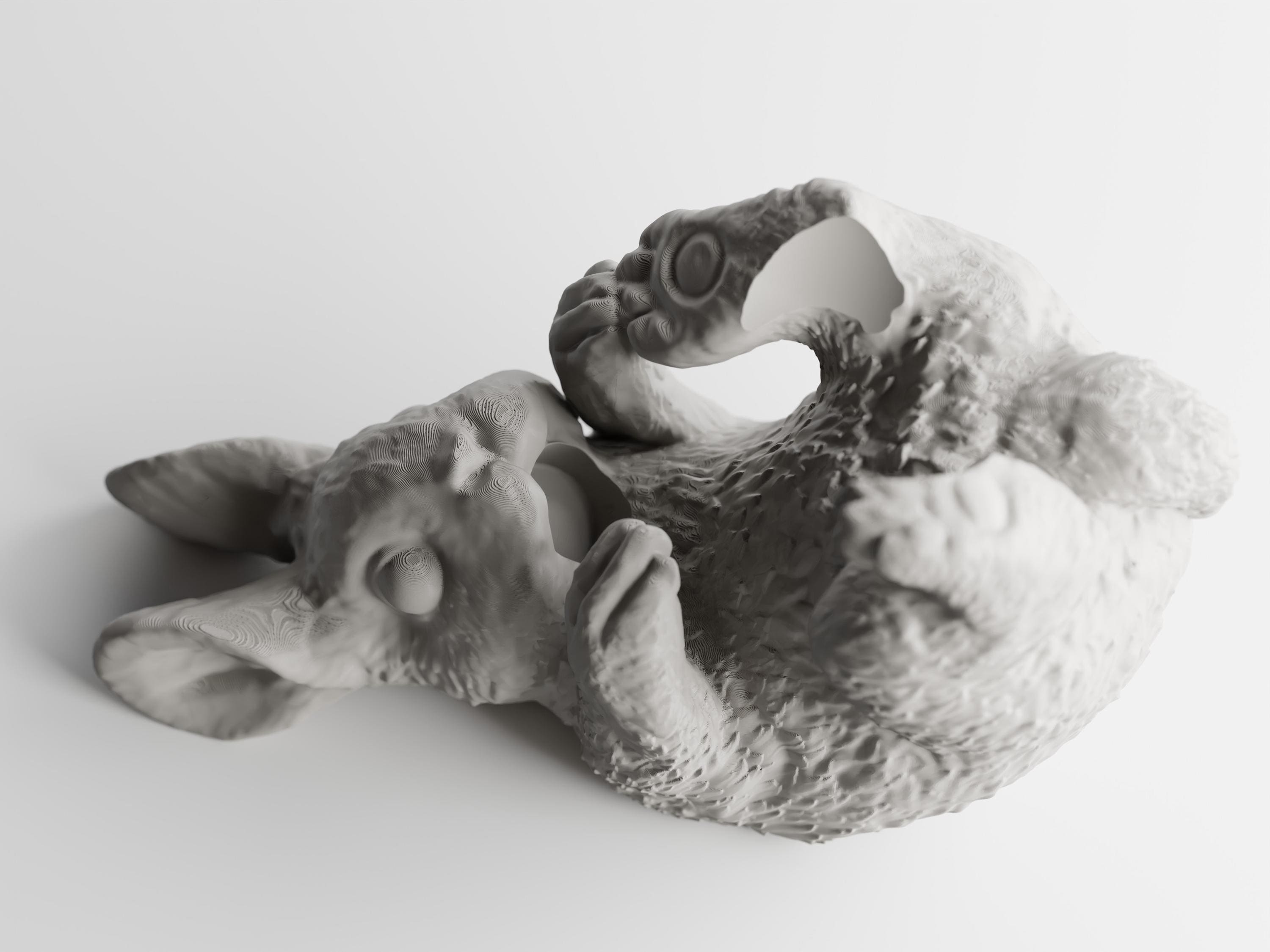 Bunny Wine Holder | 3D Printed Bottle Rack | Gift for Wine Lovers | Bar Decor