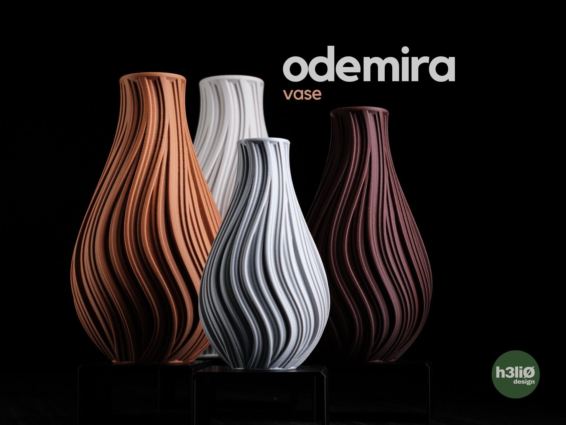 Odemira Vase, Sculptural Ripple Vase, Minimalist Home Decor, Contemporary Flower Vasel for Dry Flowers