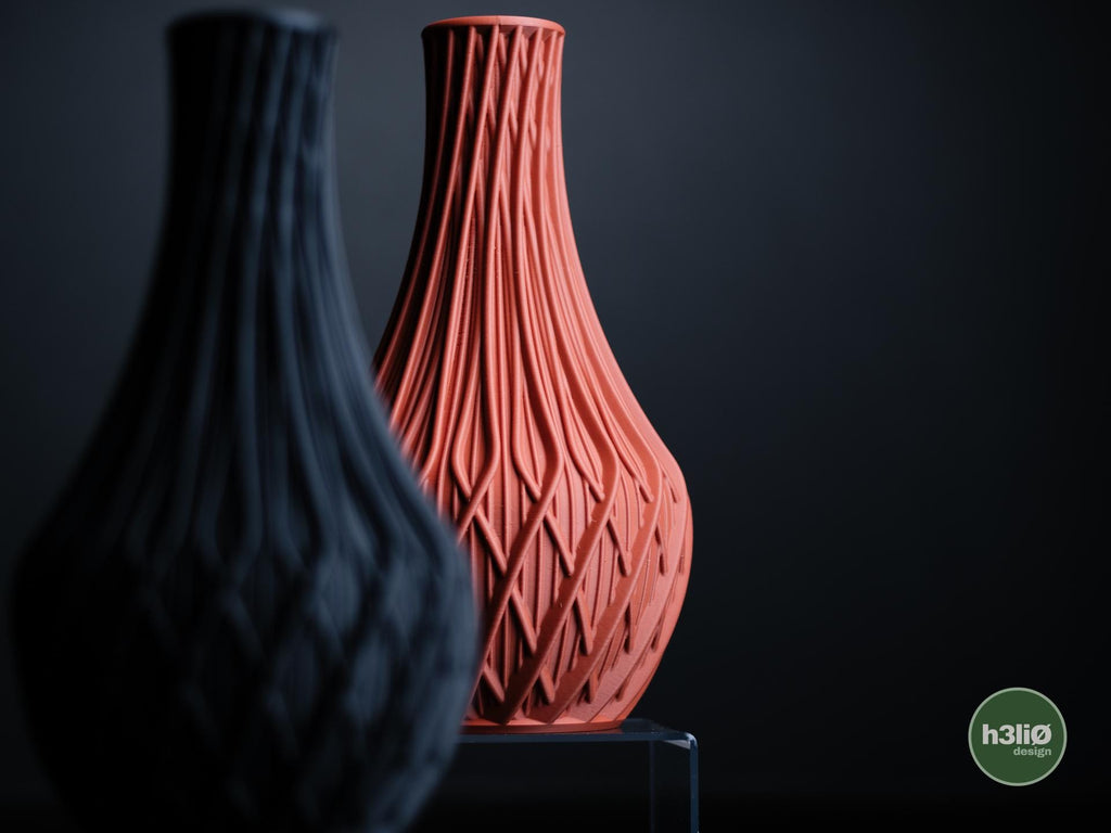 Fractal Vase, Modern Geometric 3D Printed Sculptural Decor