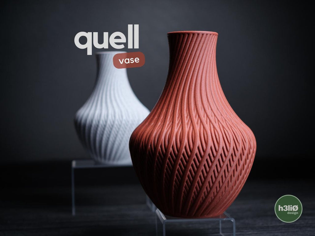 Spiral Vase, Minimalist Woven Texture Flower Vase, 3D Printed Vase