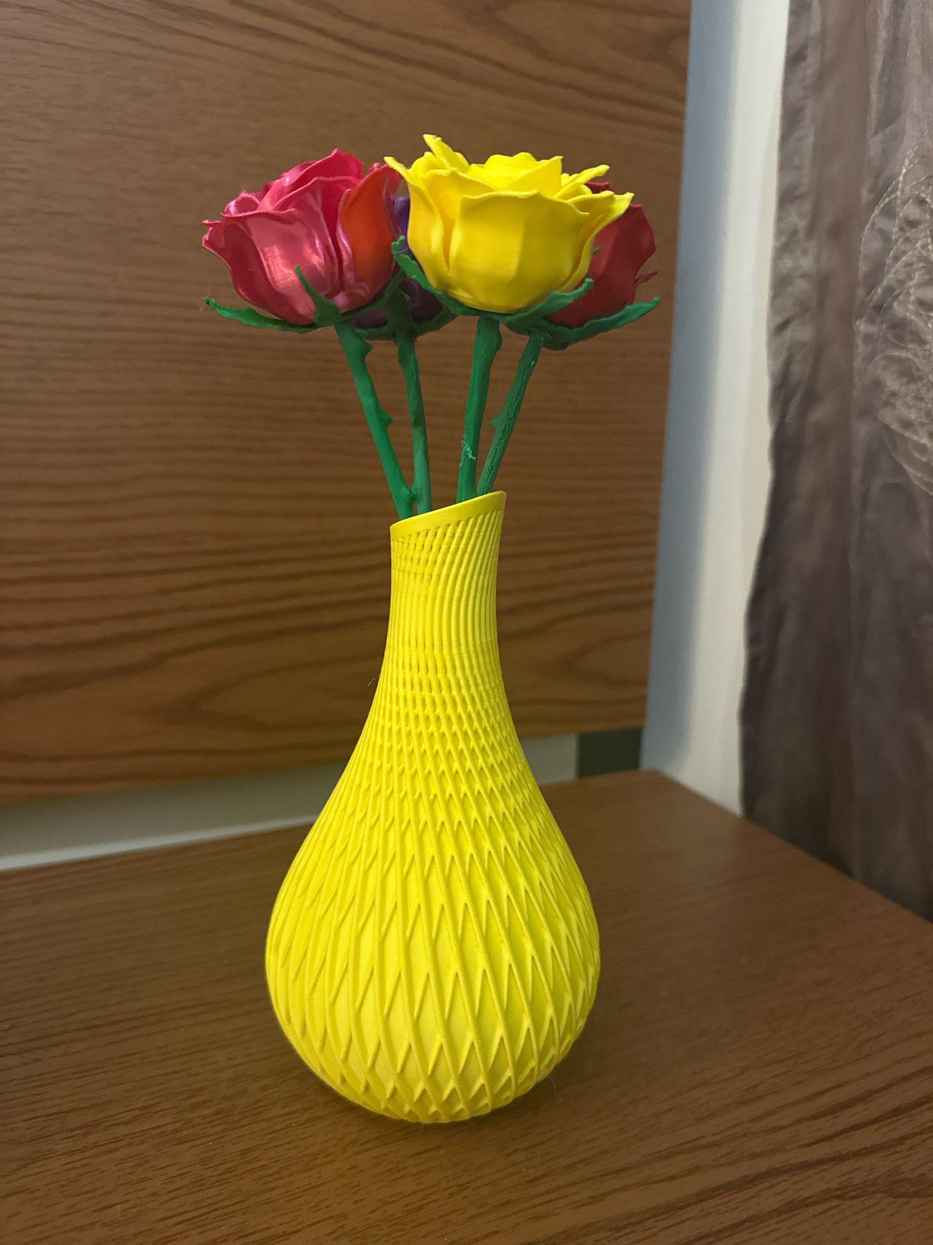 Modern Vase | Minimalist 3D Printed Vase | Sculptural Home Decor