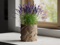 Textured Planter Pot | Modern Plant Pot | 3D Printed Home Decor Gift