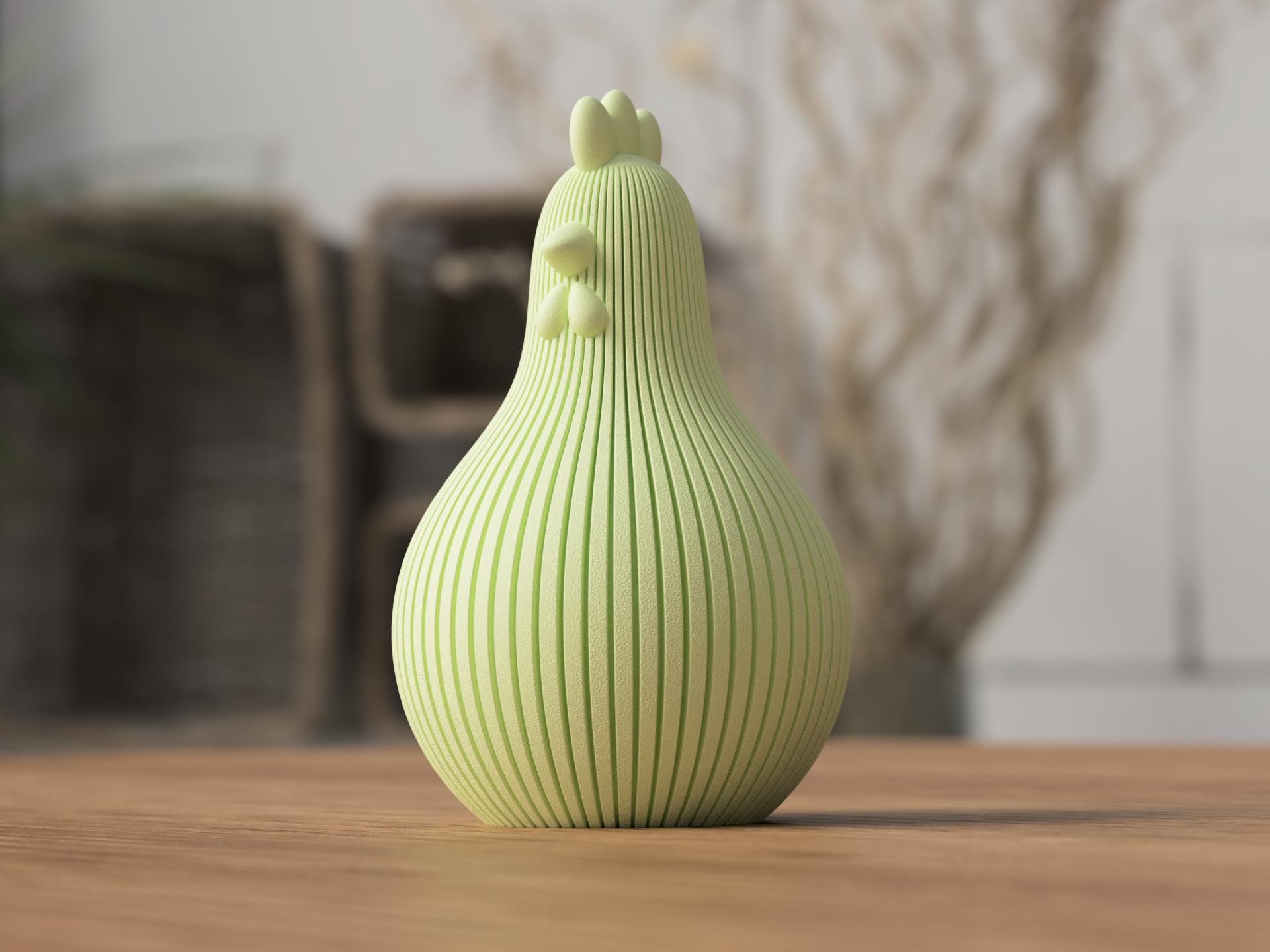 Easter Chicken | Scandinavian Farmhouse Decor | 3D Printed Gift