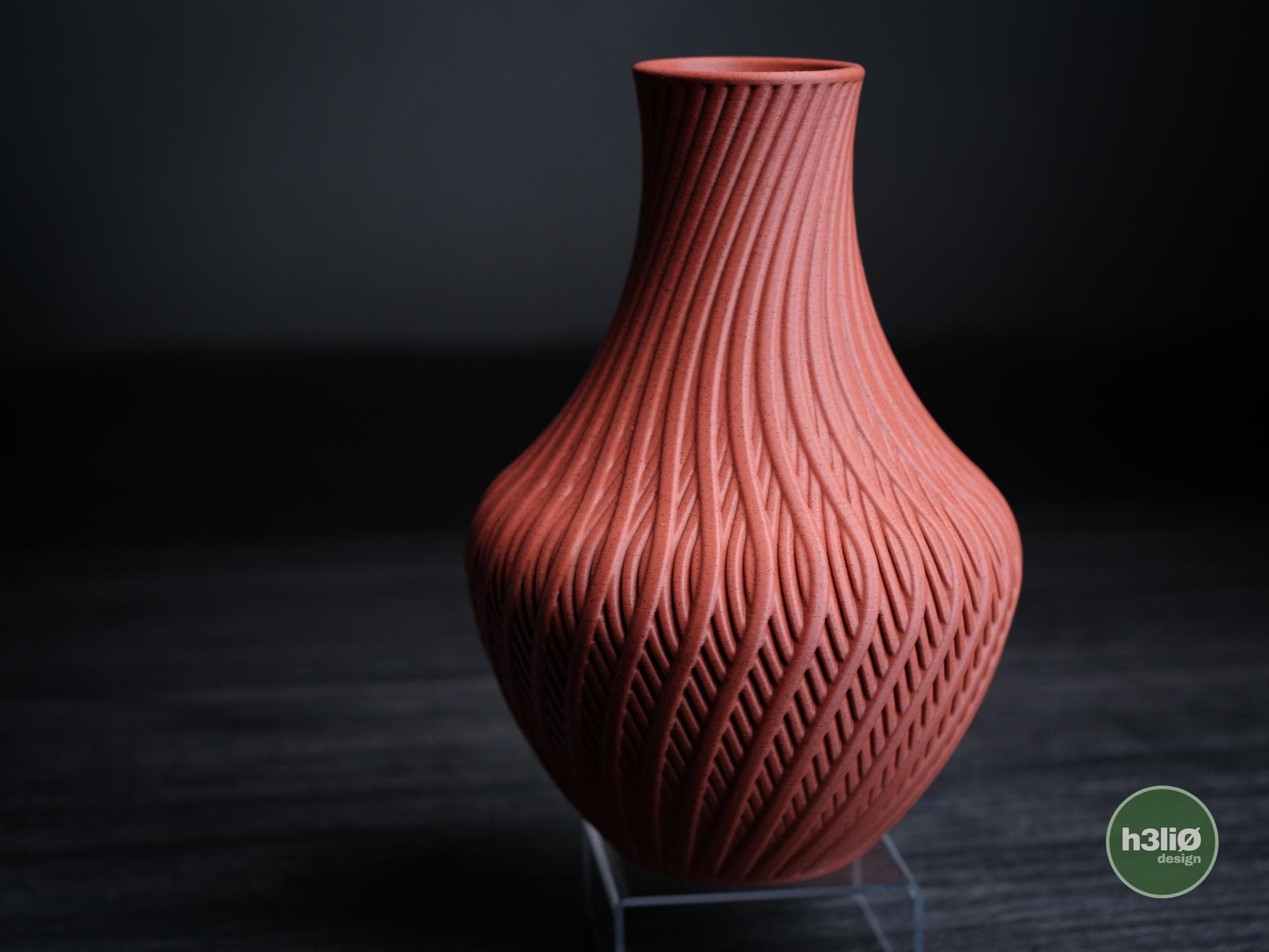 Spiral Vase, Minimalist Woven Texture Flower Vase, 3D Printed Vase