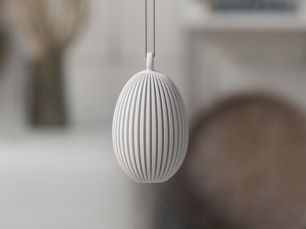 Easter Egg Ornament | Modern Minimal Spring Decor | with or without Bunny Ears