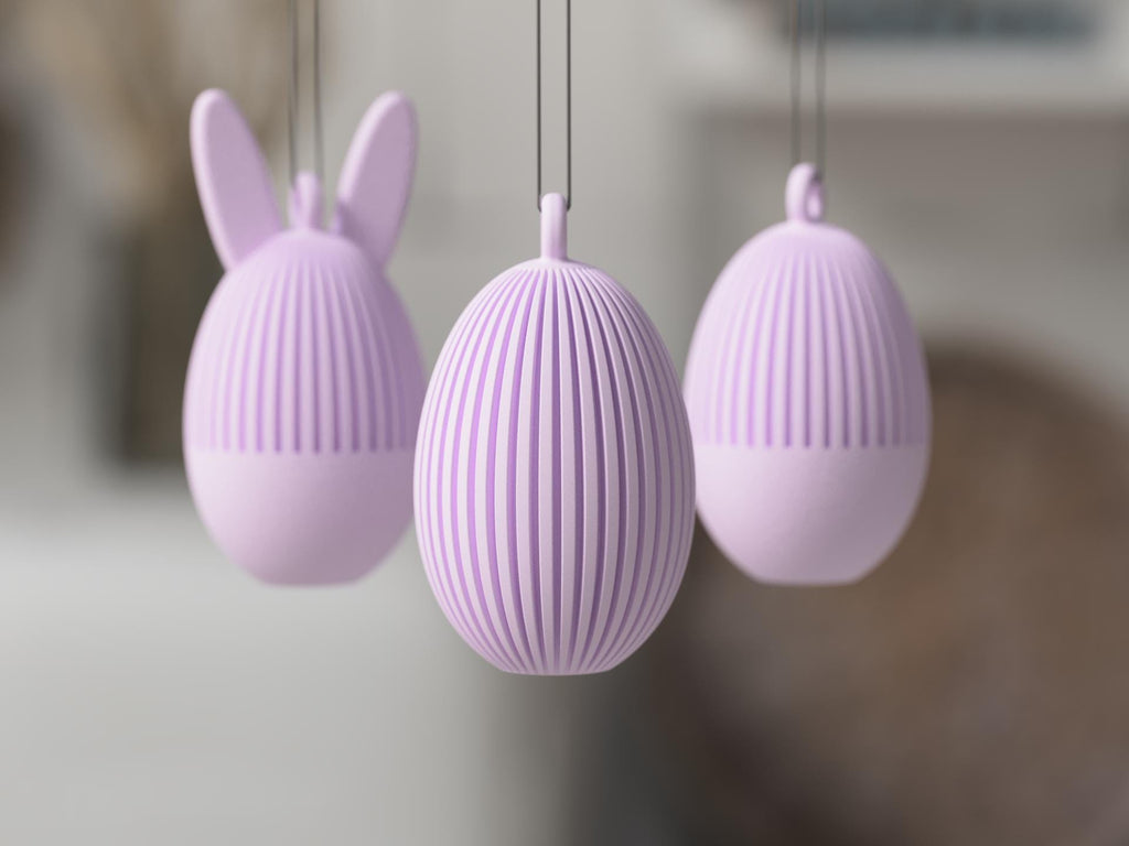 Easter Egg Ornament | Modern Minimal Spring Decor | with or without Bunny Ears