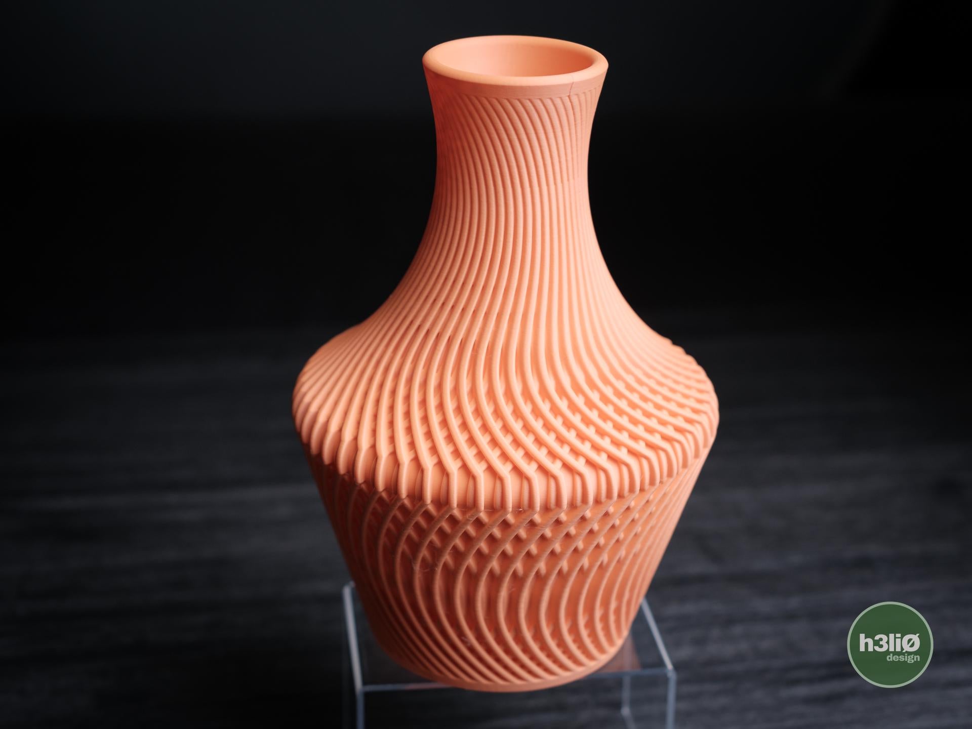 Lucid 3D Printed Vase, Minimalist Geometric Decor, Scandi Style Flower Holder