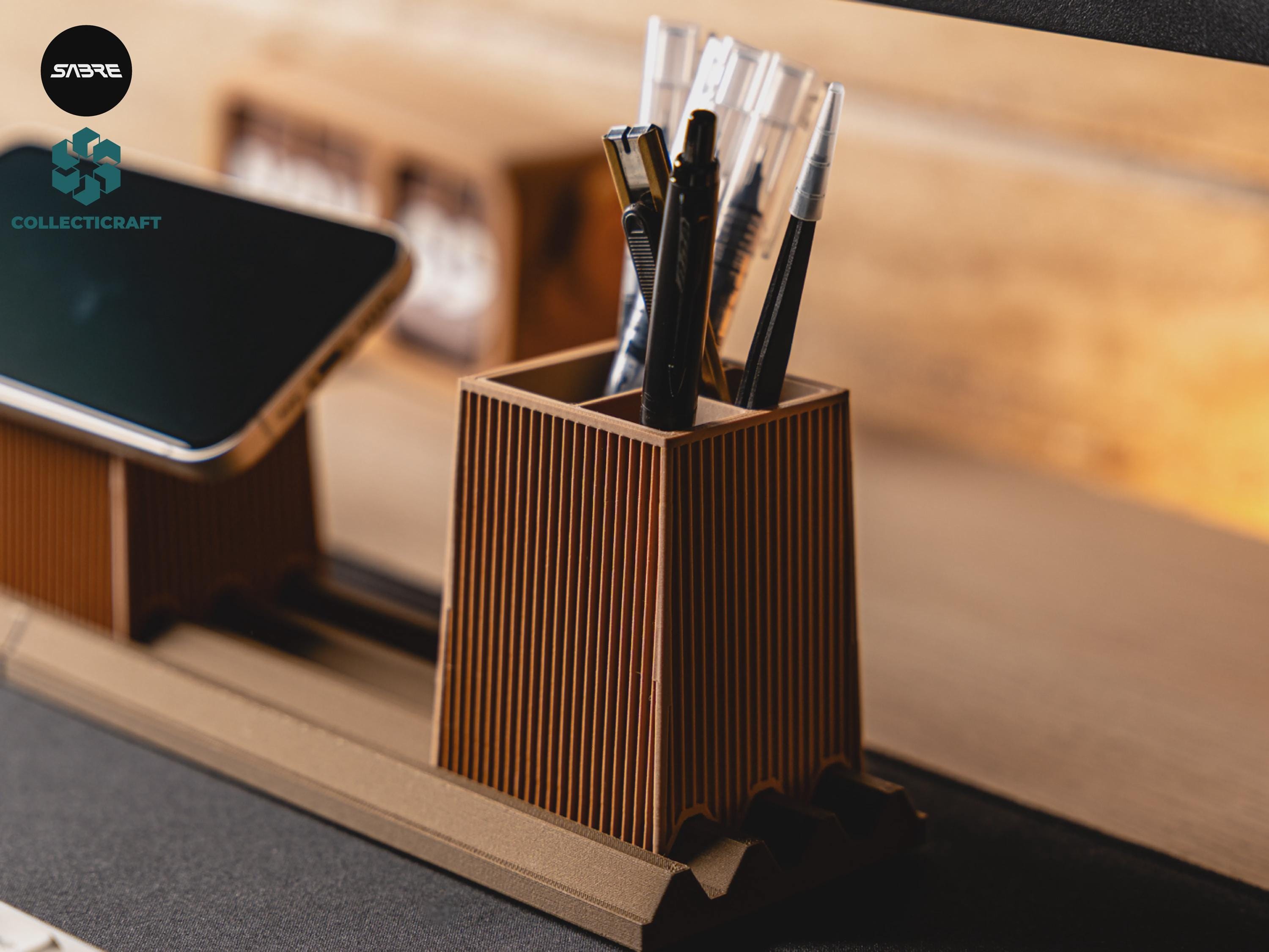 Moku - Modular Desk Organizer for Phone, Watch & Pens| Minimal Workspace Setup